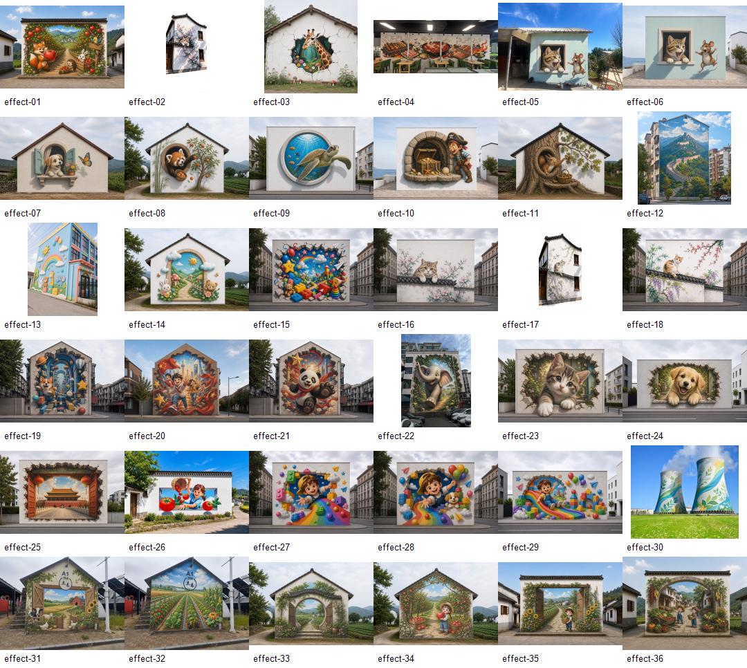 北京墙绘公司｜网红打卡墙、3D 立体壁画、文化墙雕塑浮雕一站式施工